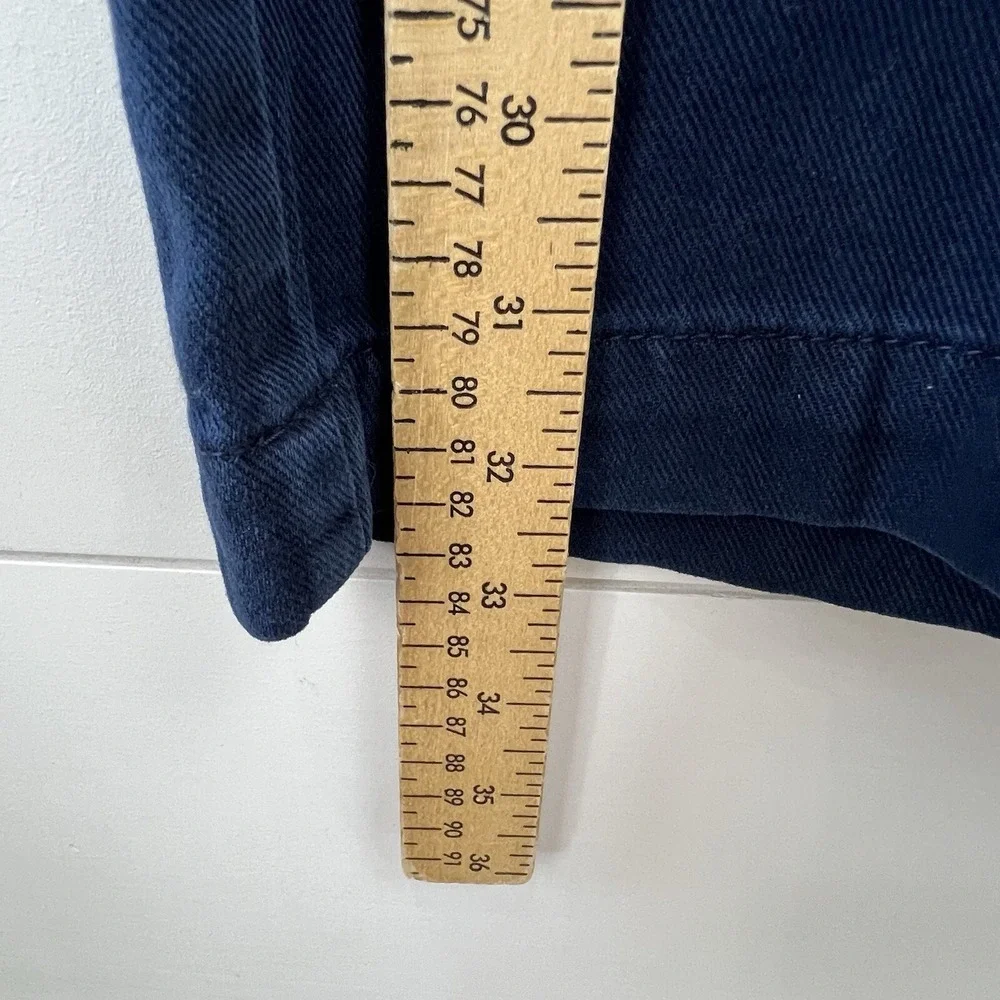 NWT Banana Republic‎ Wide Leg Jean Women 32 Navy Blue High Rise Patch Pocket